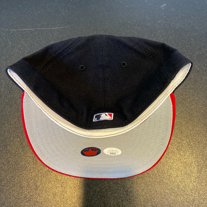 Roberto Alomar Signed Authentic Cleveland Indians Game Model Hat JSA COA