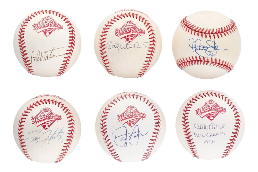 1996 New York Yankees WS Champs Team Signed Baseball Collection 54 Balls JSA COA