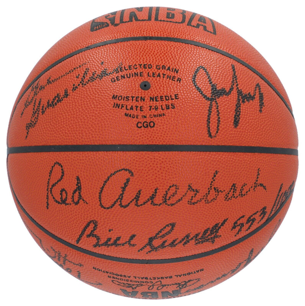 1962-1963 Boston Celtics NBA Champs Team Signed Basketball Bill Russell JSA COA