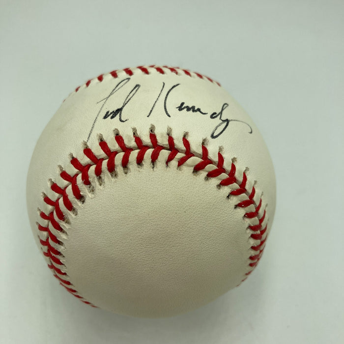 Senator Ted Kennedy Single Signed Baseball Brother Of JFK John F Kennedy JSA COA