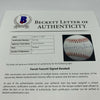 Farrah Fawcett Single Signed National League Baseball Beckett COA VERY RARE