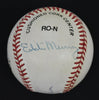 Hank Aaron Willie Mays 3,000 Hit 500 Home Run Signed Baseball JSA COA