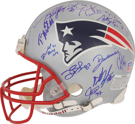2004 New England Patriots Super Bowl Champs Team Signed Helmet Tom Brady PSA DNA