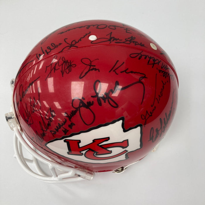 1969 KANSAS CITY CHIEFS SUPER BOWL IV CHAMPIONS TEAM SIGNED HELMET JSA COA