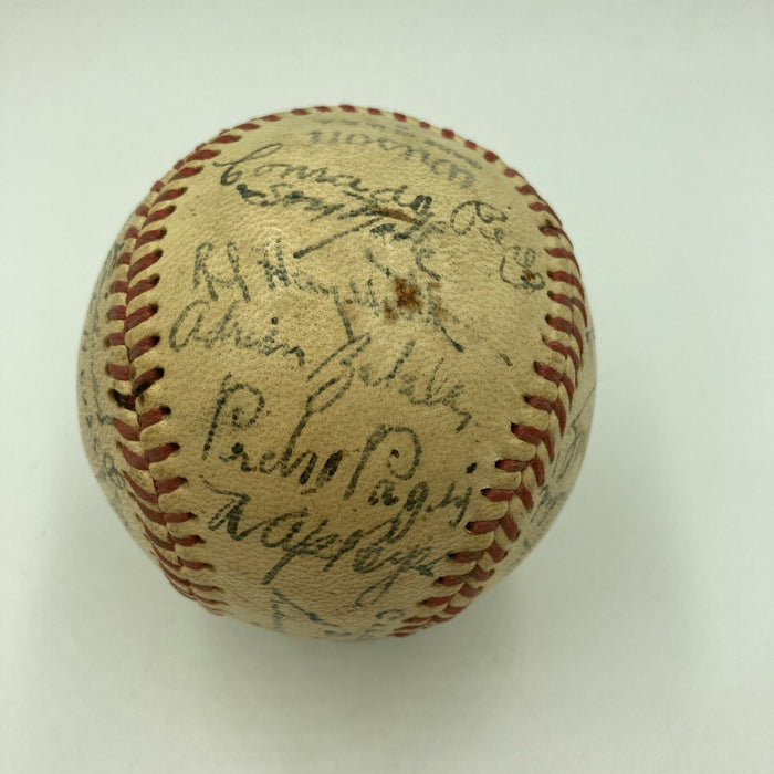 Extraordinary Martin Dihigo Signed 1940's Baseball JSA COA Hall Of Fame