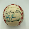 1957 Milwaukee Braves World Series Champs Team Signed Baseball Hank Aaron JSA