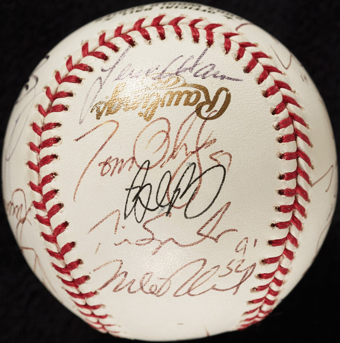 2003 Florida Marlins World Series Champs Team Signed W.S. Baseball Beckett COA