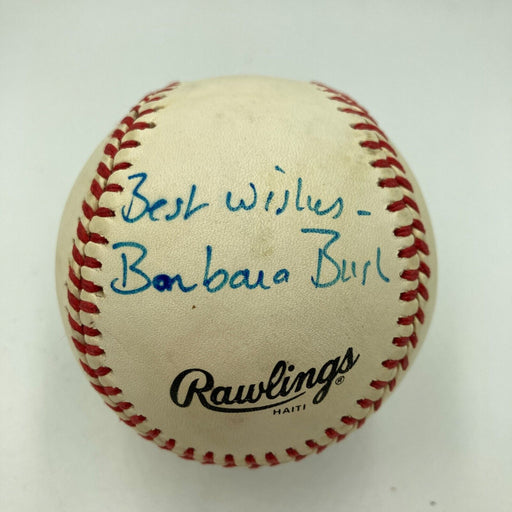 First Lady Barbara Bush Signed National League Baseball PSA DNA Sticker