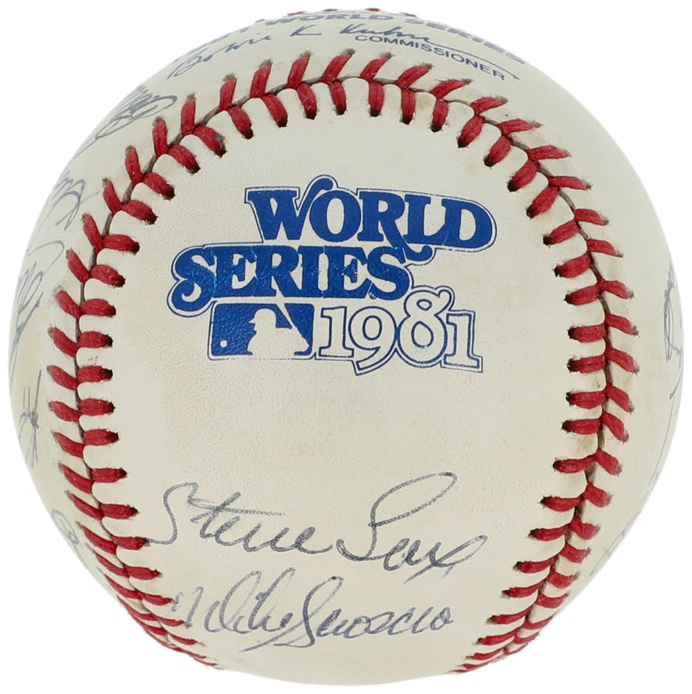 1981 Los Angeles Dodgers World Series Champs Team Signed W.S. Baseball JSA COA
