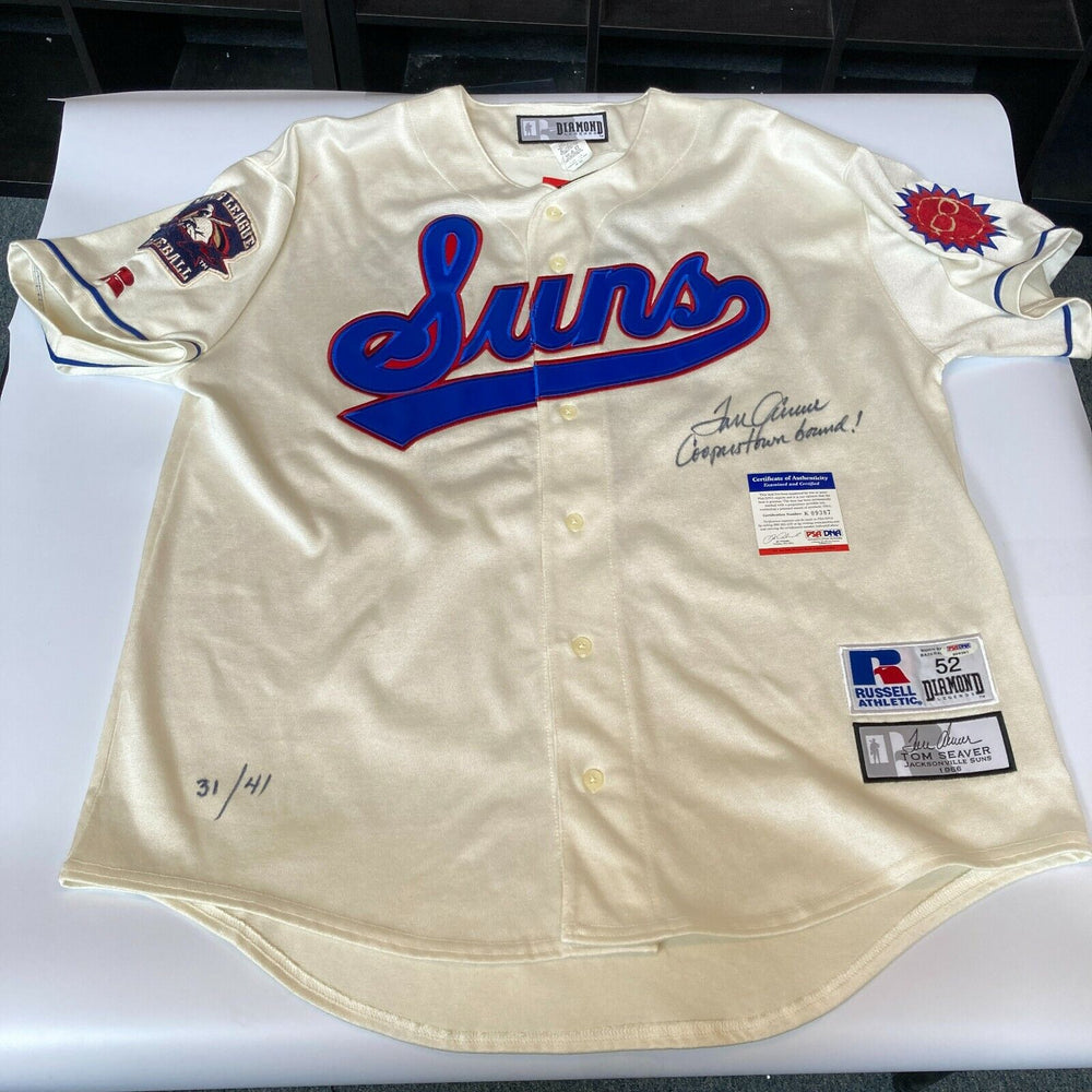 Tom Seaver Signed 1966 Jacksonville Suns Minor League Jersey PSA DNA COA #31/41