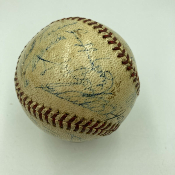 1940 New York Yankees Team Signed AL Baseball Joe Dimaggio & Joe Mccarthy