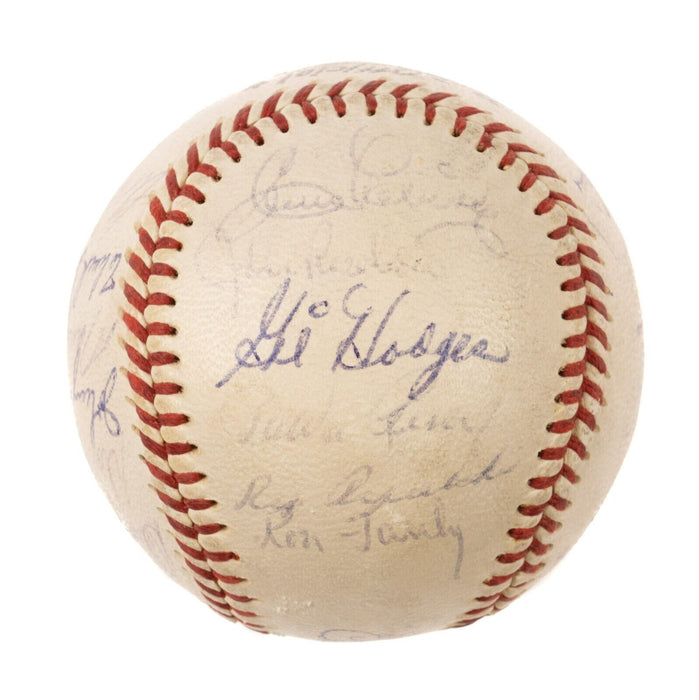 1959 Los Angeles Dodgers World Series Champs Team Signed Baseball JSA COA