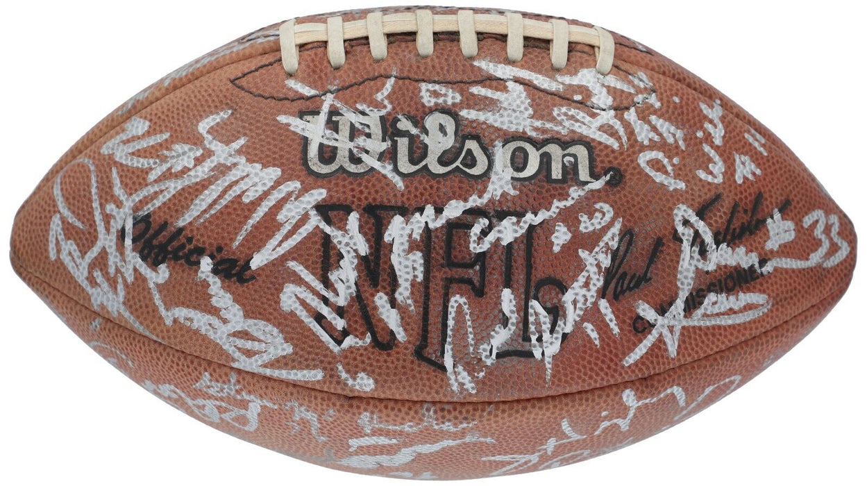 1991 Chicago Bears Team Signed Football 25+Sigs With Walter Payton JSA COA