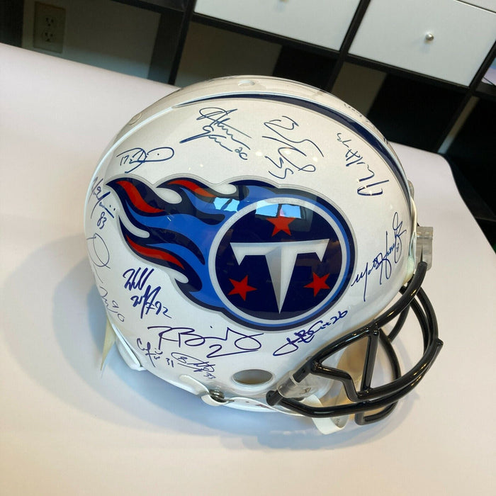 2011 Tennessee Titans Team Signed Authentic Full Size Game Helmet PSA DNA COA