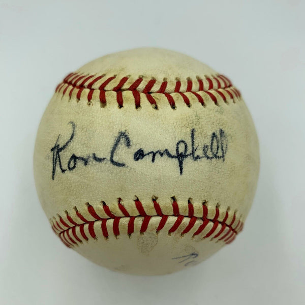 Ron Campbell 1965 Chicago Cubs Single Signed Baseball With JSA COA