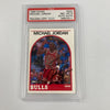 1989 Hoops Michael Jordan #200 Signed Basketball Card Auto PSA DNA