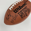 Johnny Unitas Len Dawson Quarterback Legends Signed Football JSA COA
