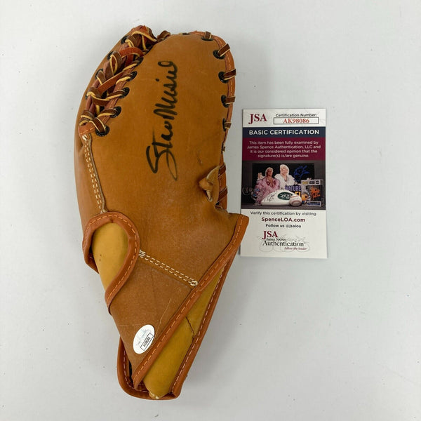 Stan Musial Signed 1940's Wilson Game Model Baseball Glove JSA COA