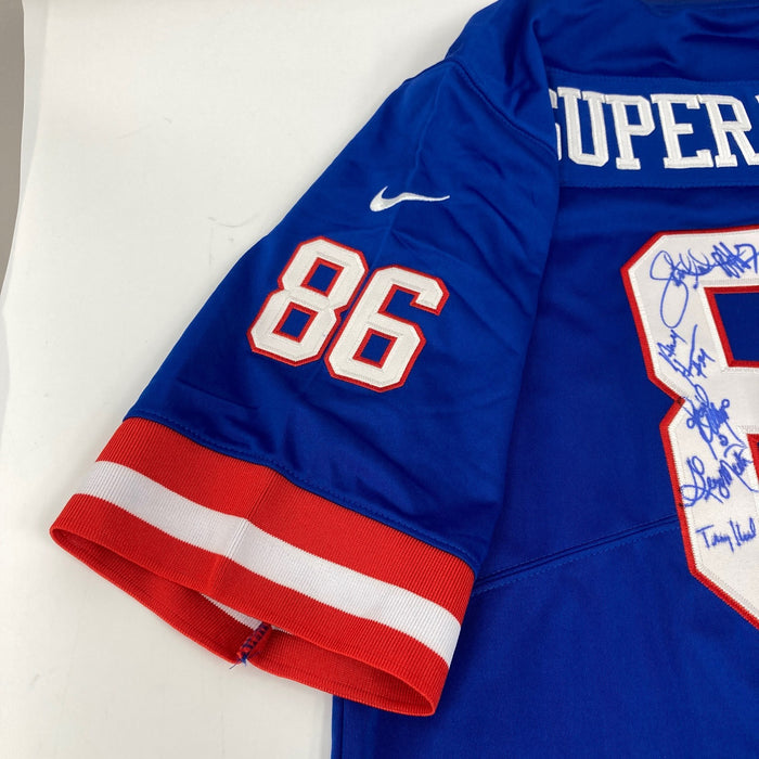 1986 New York Giants Super Bowl Champs Team Signed Jersey JSA