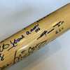 Mint 500 Home Run Club Signed Bat With Inscriptions Willie Mays Hank Aaron JSA