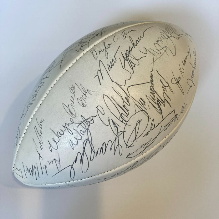 1973 Kansas City Chiefs Team Signed NFL Wilson Football Len Dawson JSA COA