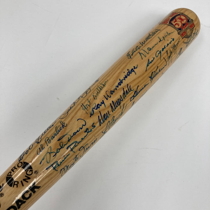 Beautiful Hall Of Fame Legends Multi Signed Baseball Bat 37 Sig Ted Williams JSA