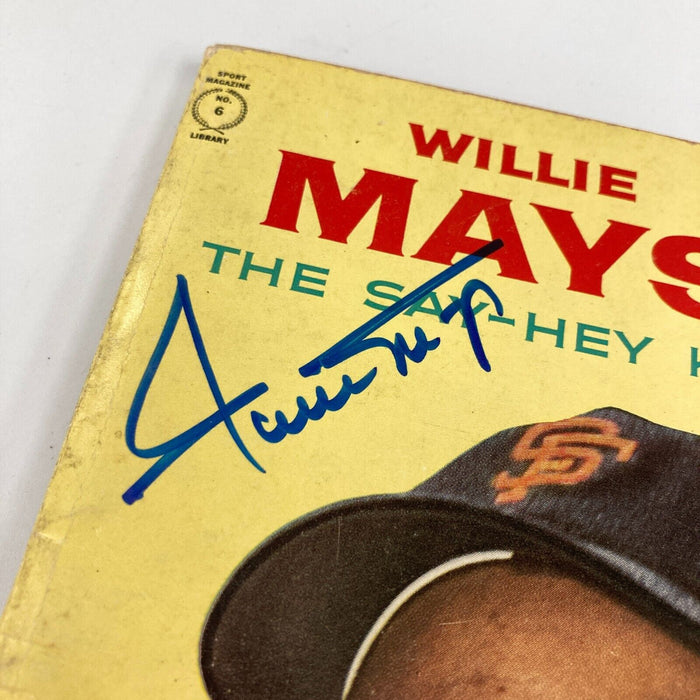 Willie Mays The Say Hey Kid Signed 1950's Baseball Book Beckett COA