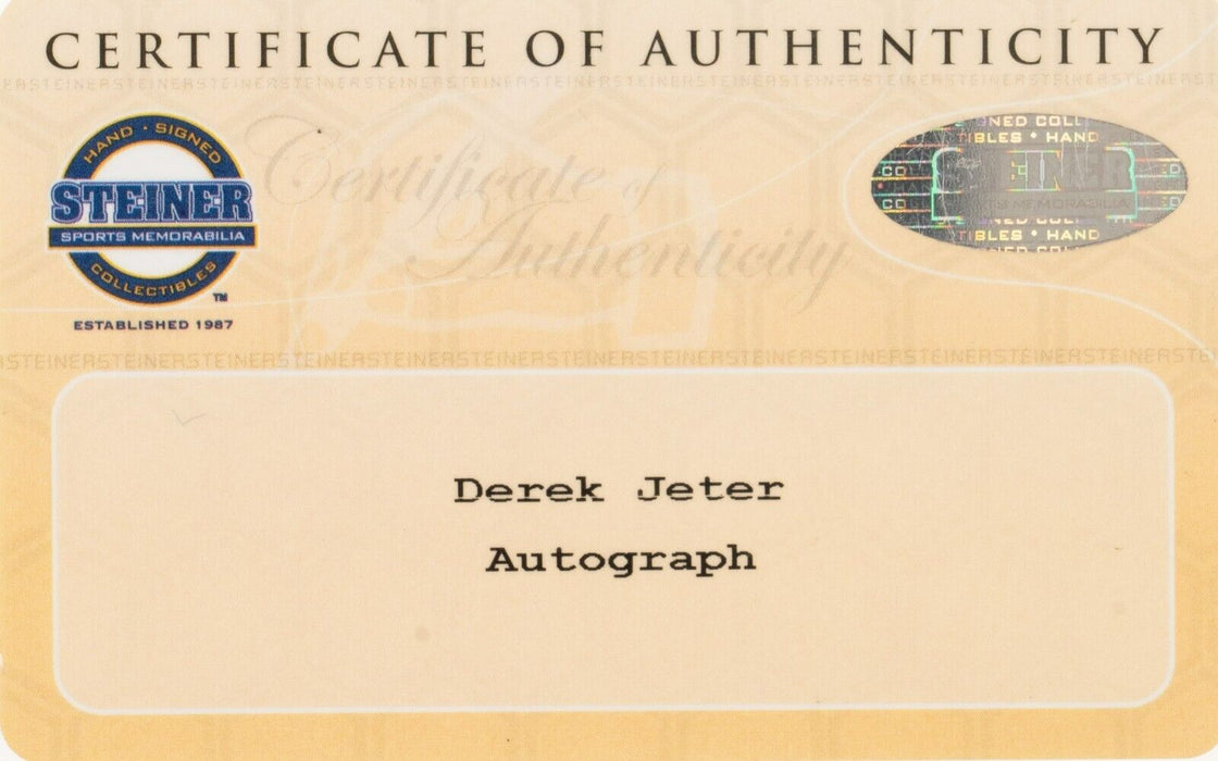 Derek Jeter Signed Authentic 2008 Game Used Base Yankee Stadium Steiner COA