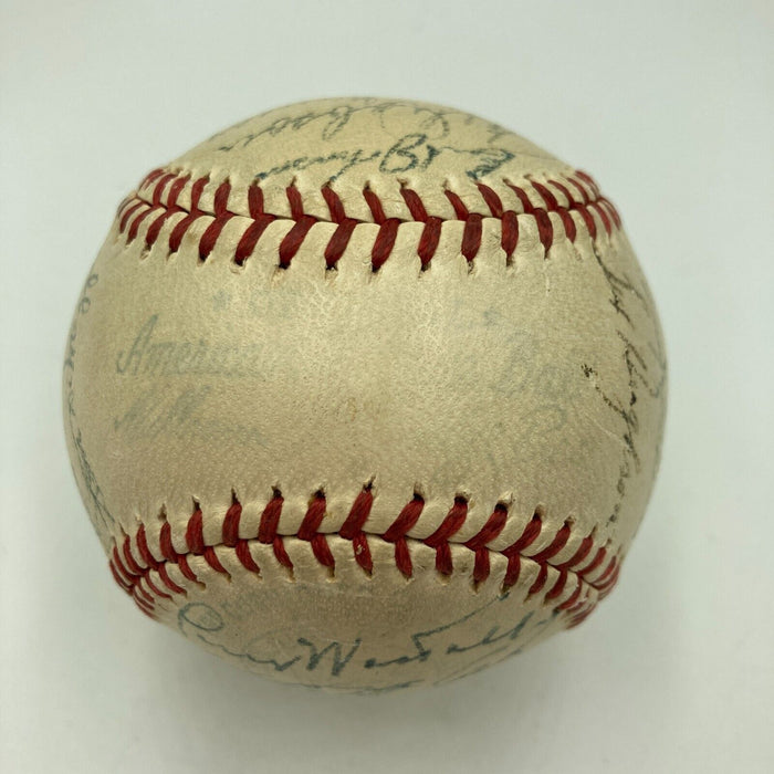 Ted Williams 1947 Boston Red Sox Team Signed Official American League Baseball