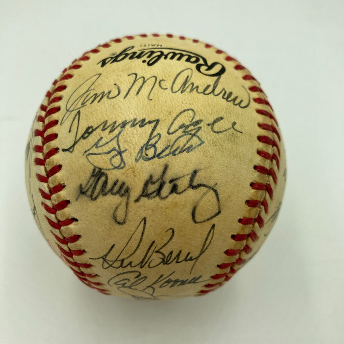 1969 New York Mets WS Champs Team Signed Baseball Tom Seaver Nolan Ryan JSA COA