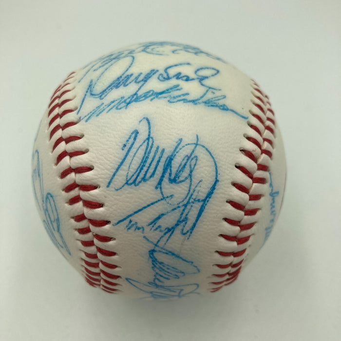 Vintage 1986 New York Mets World Series Champs Team Signed Baseball JSA COA