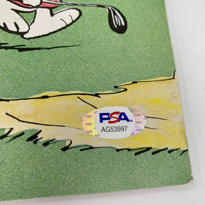 Charles Schulz Signed Golf Program Snoopy Peanuts PSA DNA COA