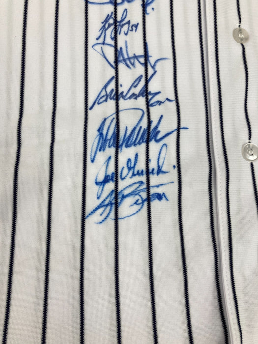 2009 New York Yankees World Series Champs Team Signed Jersey #5/6 Steiner & JSA