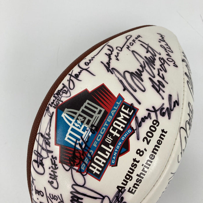 Rod Woodson 2009 Hall Of Fame Enshrinement Signed Football 43 Signatures