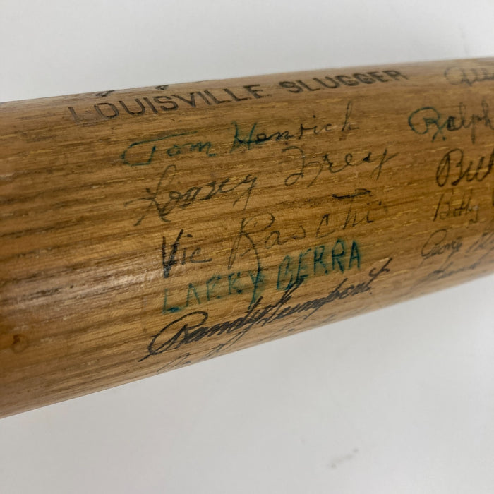 1947 New York Yankees World Series Champs Team Signed Baseball Bat PSA DNA
