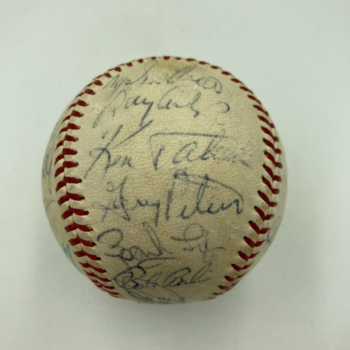 1971 Boston Red Sox Team Signed AL Baseball Carl Yastrzemski JSA COA
