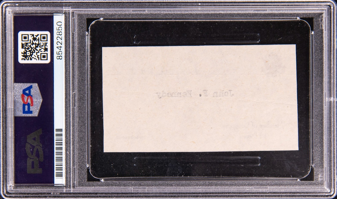 President John F. Kennedy JFK Signed Congressional Card PSA DNA Certified
