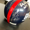 Y. A. Tittle Kyle Rote Roosevelt Brown 1950's NY Giants Signed Helmet JSA COA
