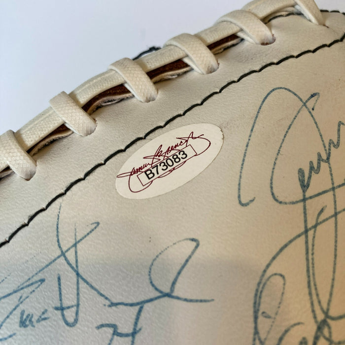 1986 New York Giants Super Bowl Champs Team Signed Football With JSA COA