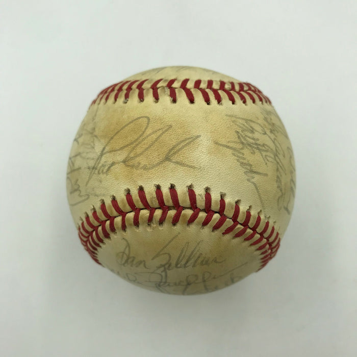 1987 Cleveland Indians Team Signed Official American League Baseball