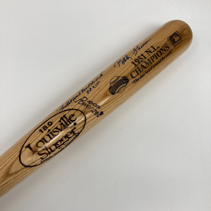 Bobby Thomson / Ralph Branca Signed Louisville Slugger Baseball outlet Bat