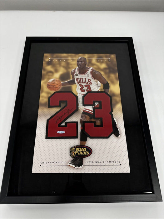 Michael Jordan Signed 1998 NBA Finals Jersey Numbers #23 Upper Deck UDA COA