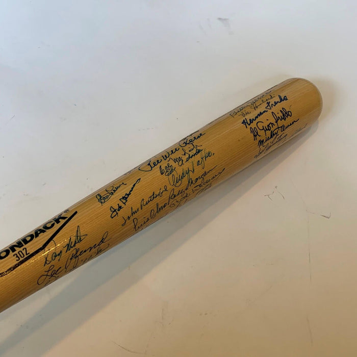 Incredible Brooklyn Dodgers Greats Signed Centennial Bat With 50+ Sigs JSA COA