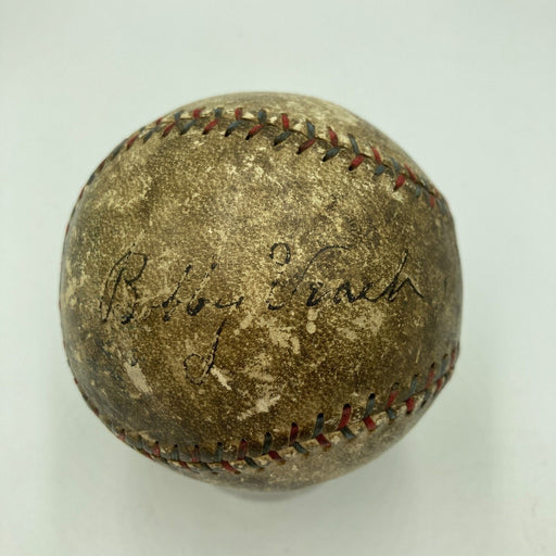 RARE Bobby Veach Detroit Tigers Signed 1925 American League Baseball JSA COA