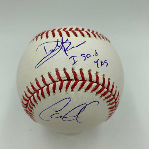 Carlos Correa & Wife Daniella Rodriguez  "I Said Yes!" Signed Baseball JSA COA
