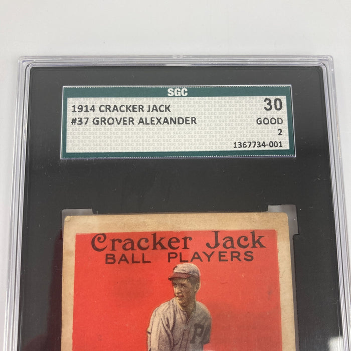 1914 Cracker Jack Grover Cleveland Alexander #37 SGC 2 Good
