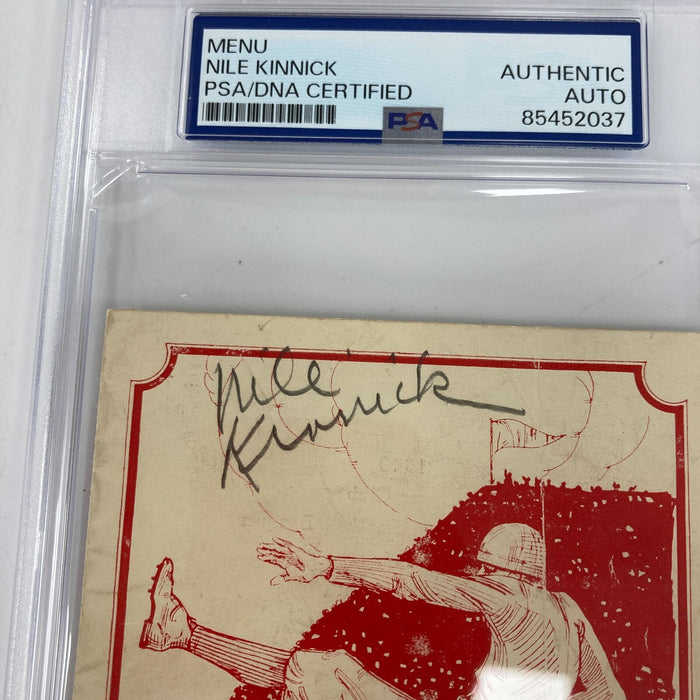 Nile Kinnick Signed 1940 Football Card Photo PSA DNA Heisman Trophy Winner RARE