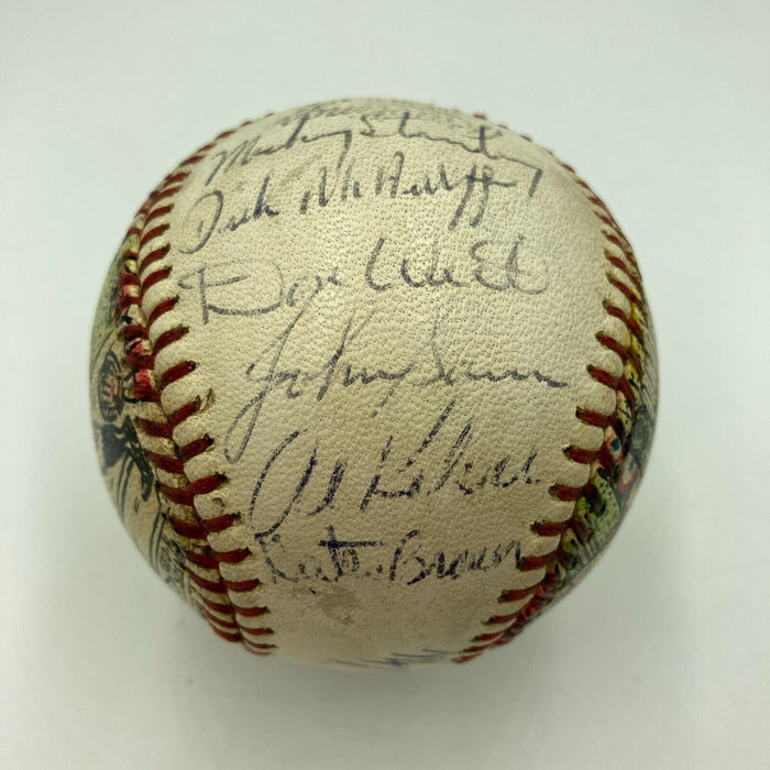 1968 Detroit Tigers WS Champs Signed George Sosnak Folk Art Baseball JSA