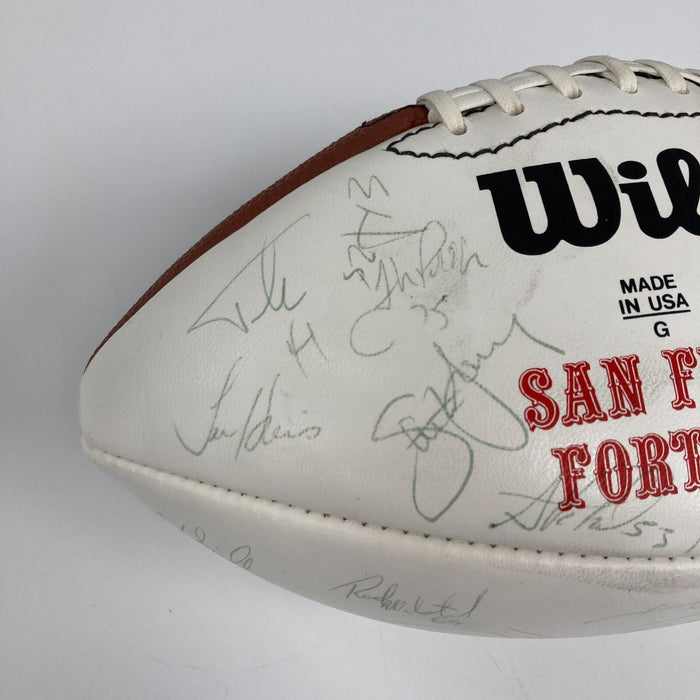 1994 San Francisco 49ers Super Bowl XXIX Champs Team Signed Football JSA COA