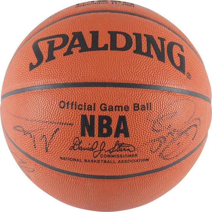 Kobe Bryant  2001  Los Angeles Lakers NBA Champs Team Signed 9/11 Basketball JSA